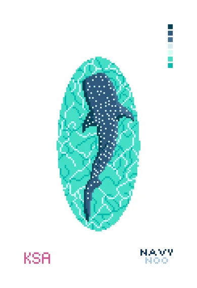 Cordelia the Whale Shark (with background)