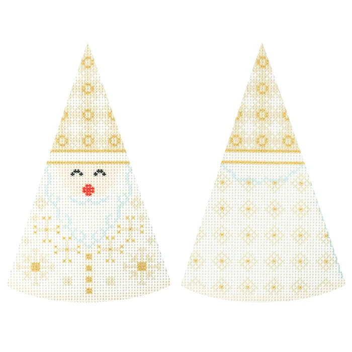 Cream Santa Cone