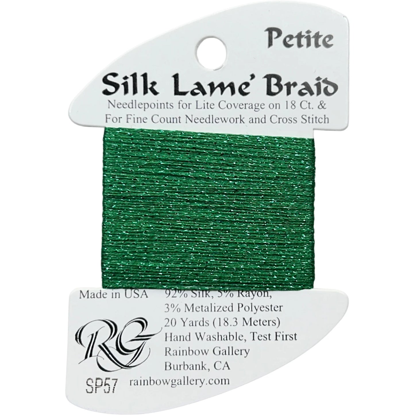 Silk Lame Braid Petite - SP57 Christmas Green
