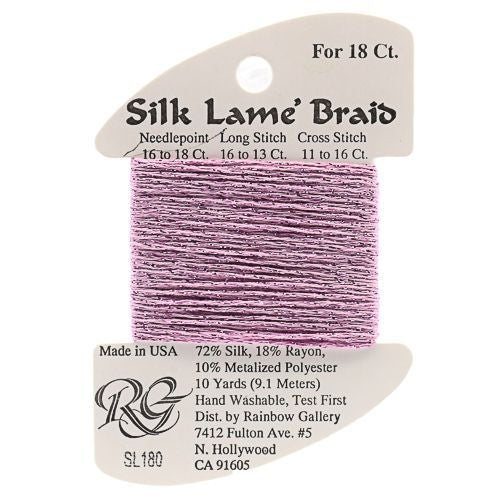 Silk Lame Braid 18 - SL180 Lilac Chiffon