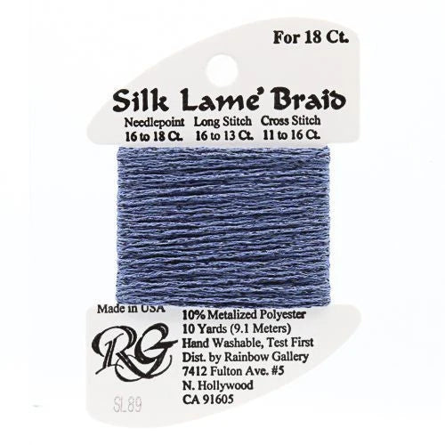 Silk Lame Braid 18 - SL89 Blue Jeans