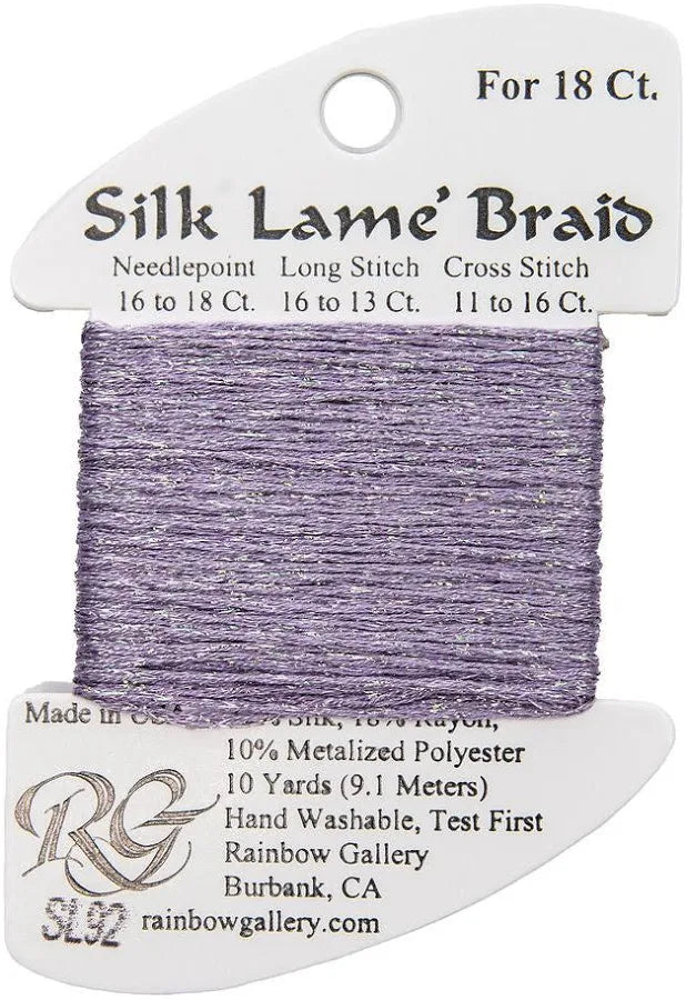 Silk Lame Braid 18 - SL92-LITE LILAC