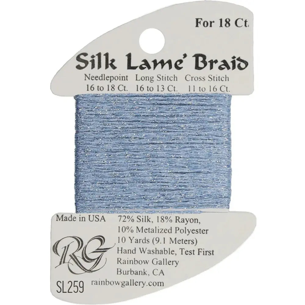 Silk Lame Braid 18 - SL259-BLUE TOPAZ