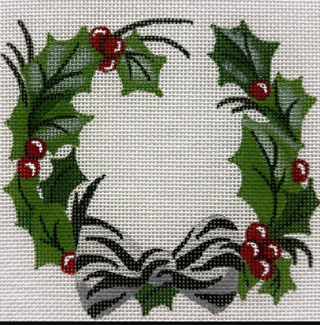 Zebra Bows & Holly Laurel
