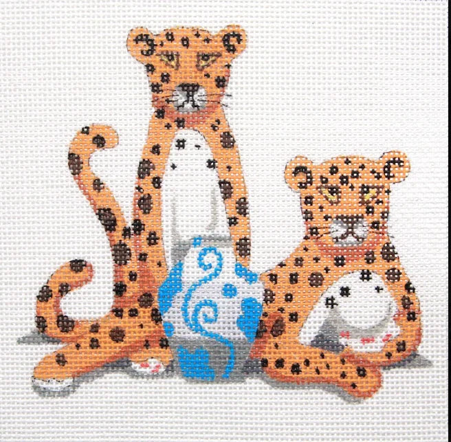 Leopards & Vase