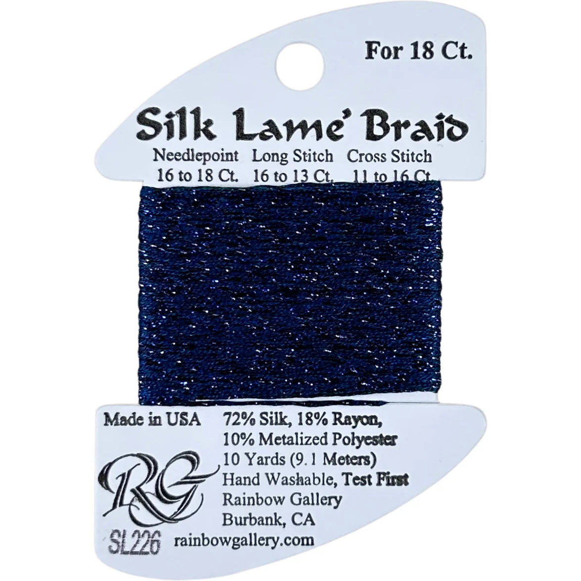Silk Lame Braid 18 - SL226 Starry Night