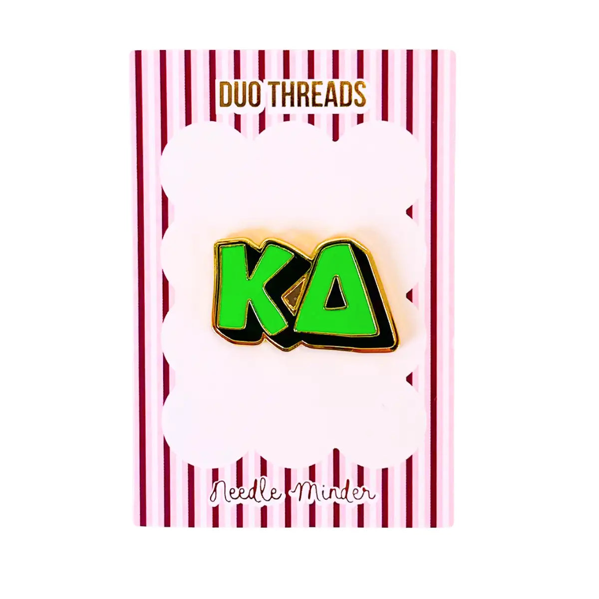 Sorority Bubble Letter Kappa Delta Needle Minder