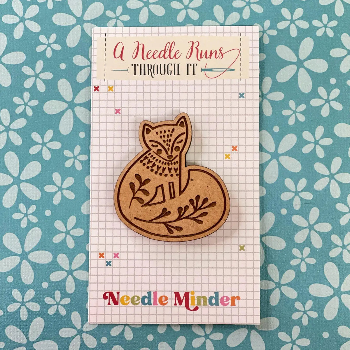 Folk Art Fox Needle Minder