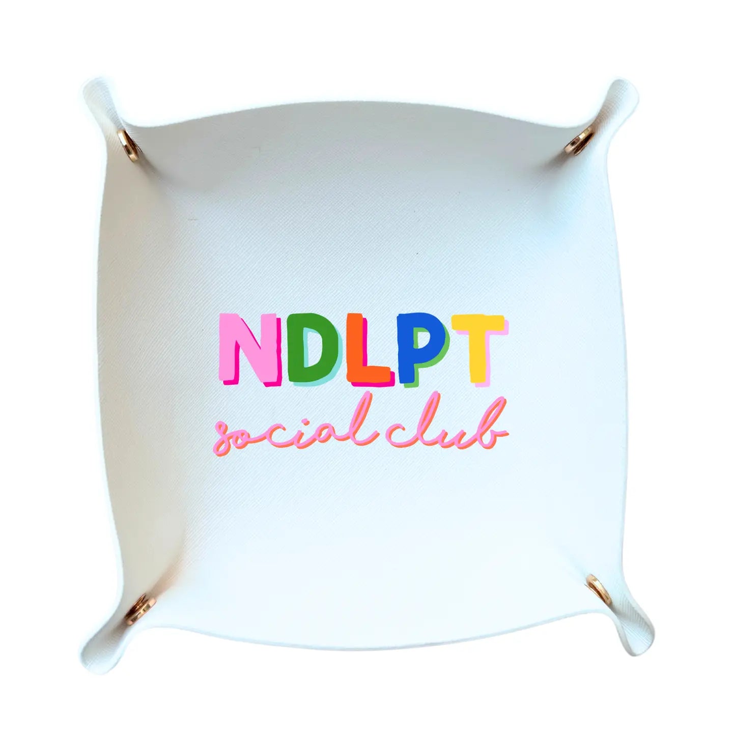 Needlepoint Social Club Trinket Tray