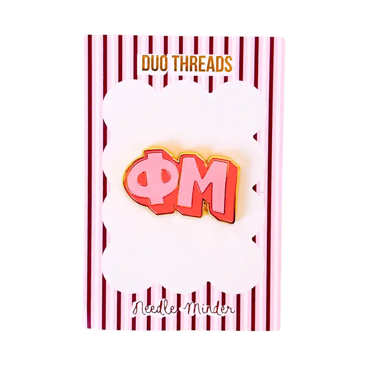 Sorority Bubble Letter PHI MU Needle Minder