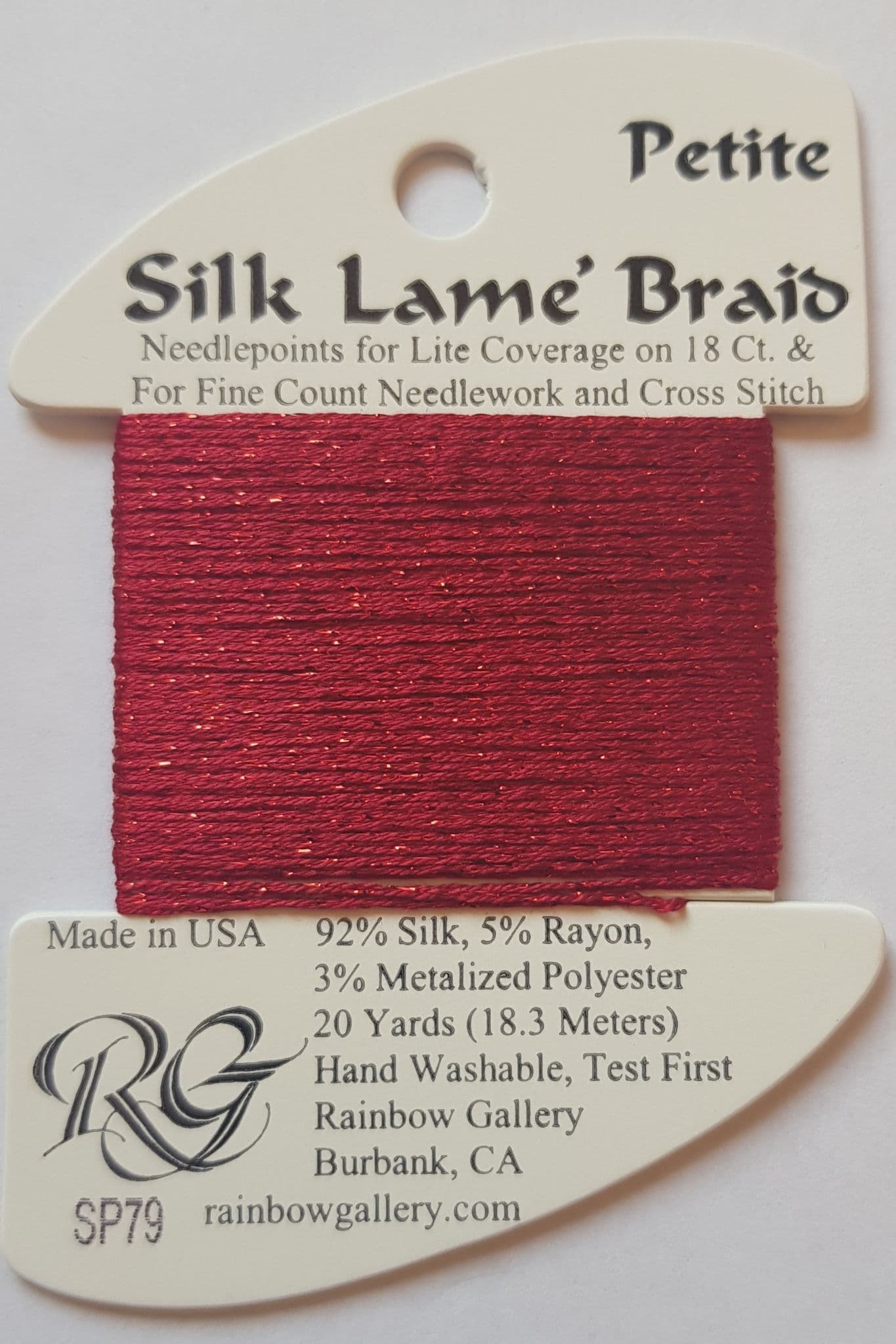 Silk Lame Petite SP79 DARK CHERRY