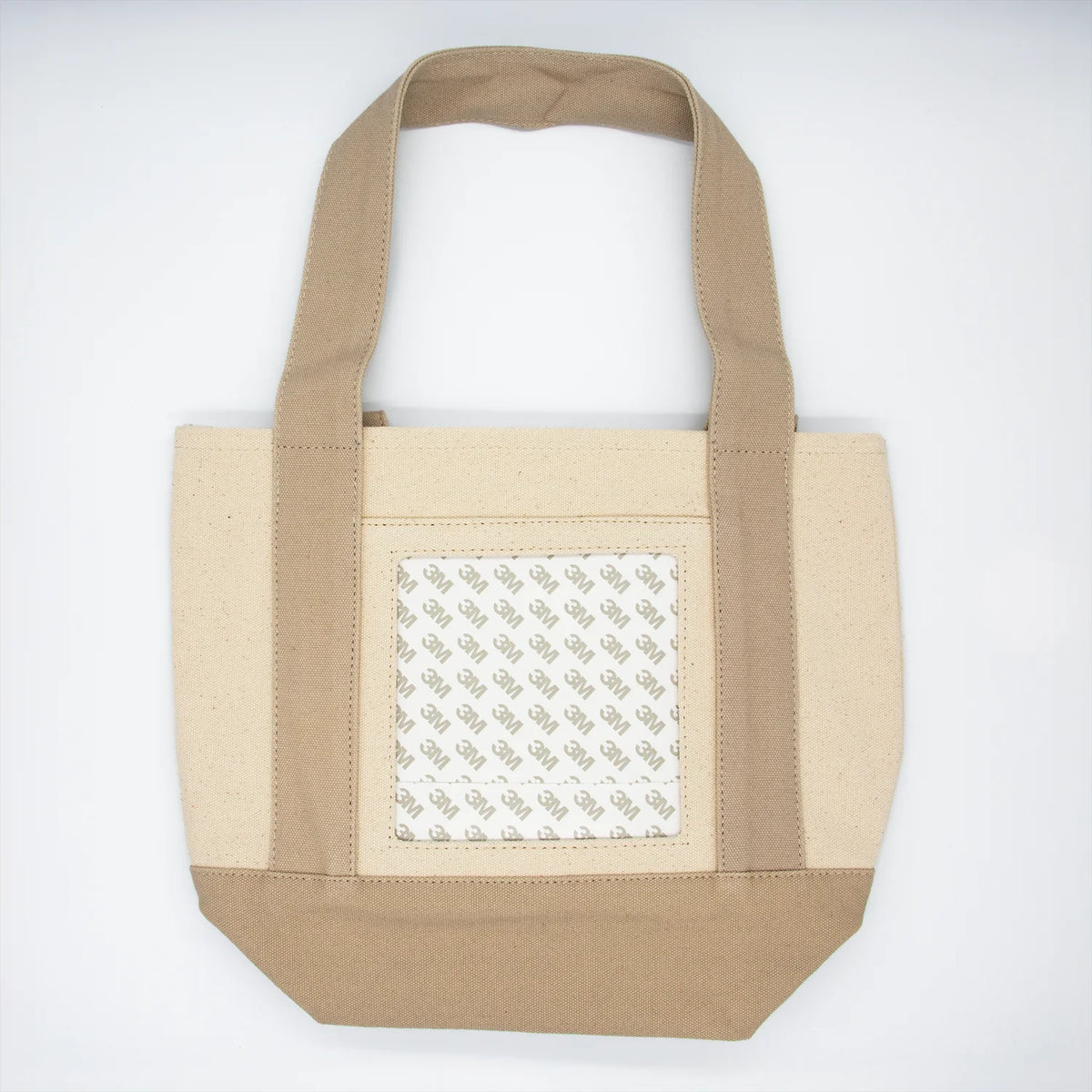 Small Tote Bag - Natural with Taupe