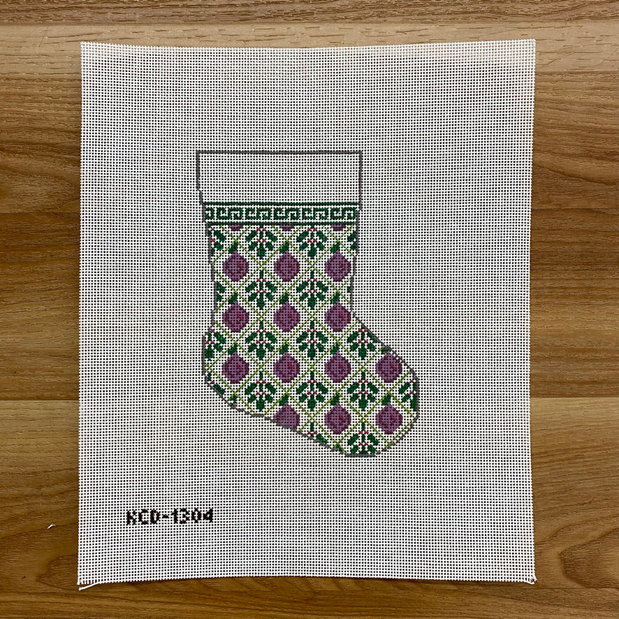Plums Holiday Mini Sock Canvas