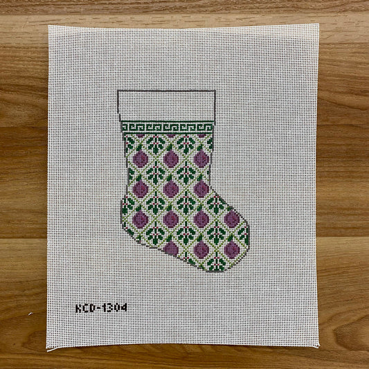 Plums Holiday Mini Sock Canvas