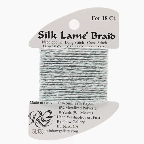 Silk Lame Braid 18 - SL138 Glacier