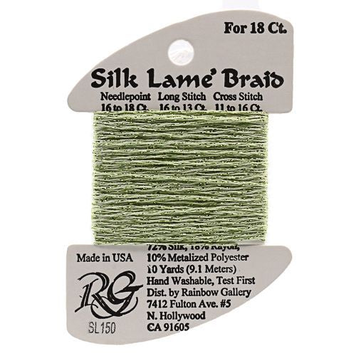 Silk Lame Braid 18 - SL150 Daiquiri Green