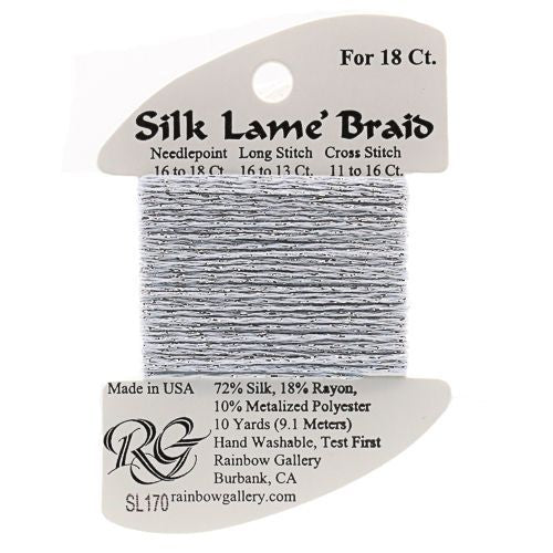Silk Lame Braid 18 - SL170 Blue Fog