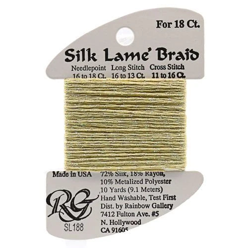 Silk Lame Braid 18 - SL188 Vanilla