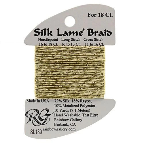 Silk Lame Braid 18 - SL189 Banana Crepe