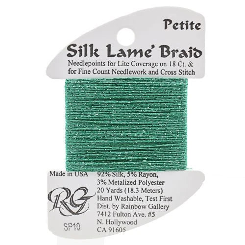 Silk Lame Braid Petite - SP10 Green