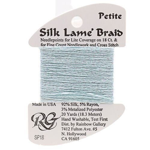 Silk Lame Braid Petite - 018 Surf Blue