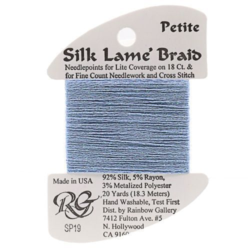 Silk Lame Braid Petite - 019 Antique Blue