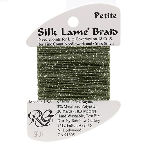 Silk Lame Braid Petite - SP37 Dark Avocado