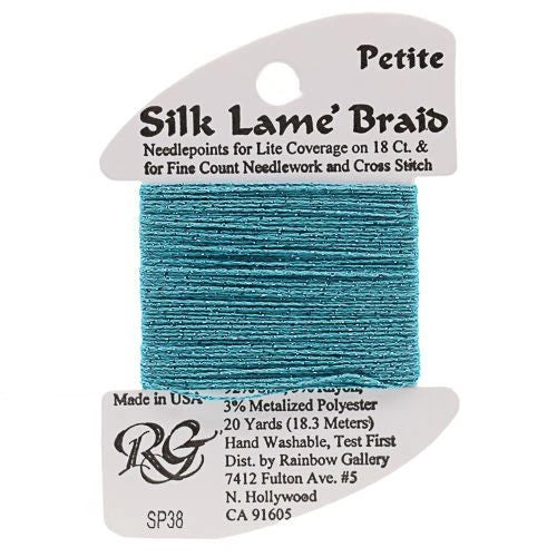 Silk Lame Braid Petite - SP38 Caribbean