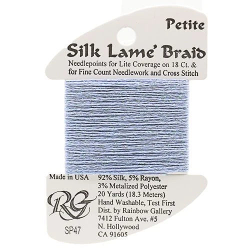 Silk Lame Braid Petite - SP47 Lavender Blue