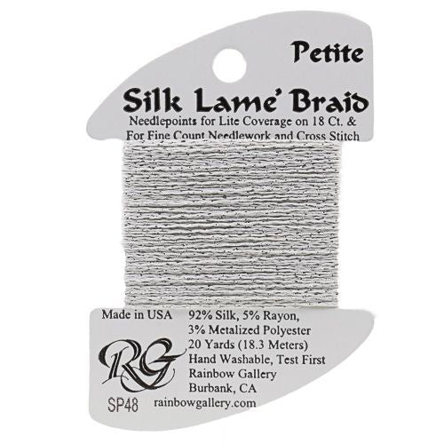 Silk Lame Braid Petite - SP48 Silver