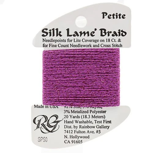 Silk Lame Braid Petite - SP50 Fuchsia