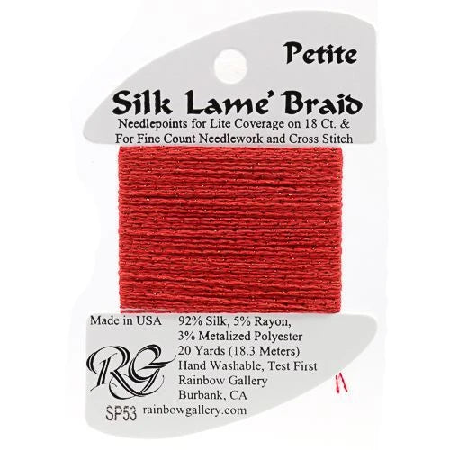 Silk Lame Braid Petite - SP53 Crimson