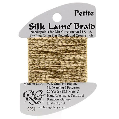 Silk Lame Braid Petite - SP61 Sand Gold