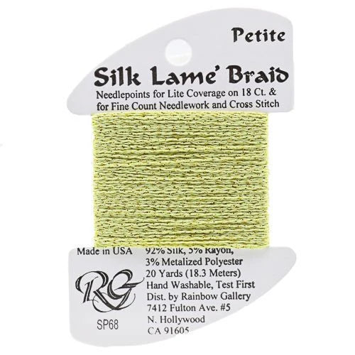 Silk Lame Braid Petite - SP68 Pale Avocado