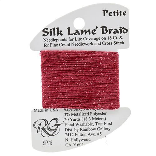 Silk Lame Braid Petite - SP78 Cherry