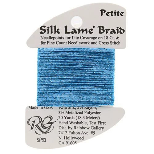 Silk Lame Petite SP83 BLUE TURQUOISE
