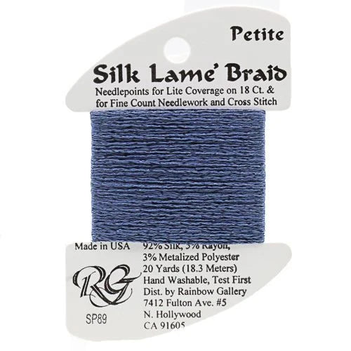 Silk Lame Braid Petite - SP89 Blue Jeans