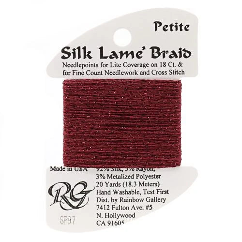 Silk Lame Braid Petite - SP97 Ruby Red