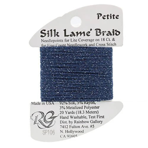 Silk Lame Braid Petite - SP106 Dark Denim
