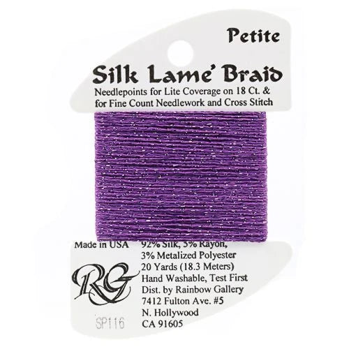 Silk Lame Braid Petite - SP116 Medium Violet