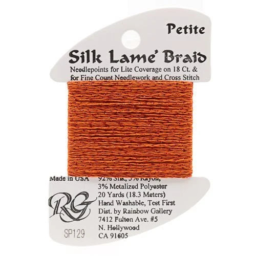 Silk Lame Braid Petite - 129 Tabasco