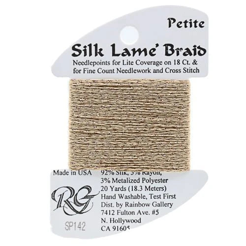 Silk Lame Braid Petite - SP142 Toasted Almond