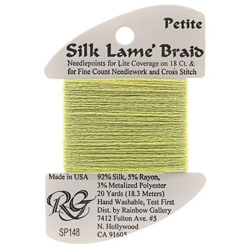 Silk Lame Braid Petite - SP148 Lemon Lime