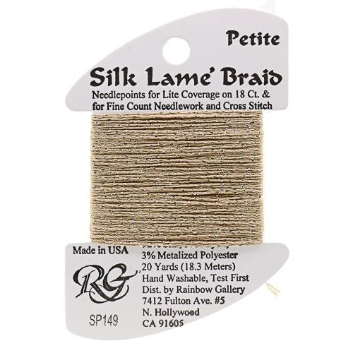 Silk Lame Braid Petite - SP149 Desert Sand