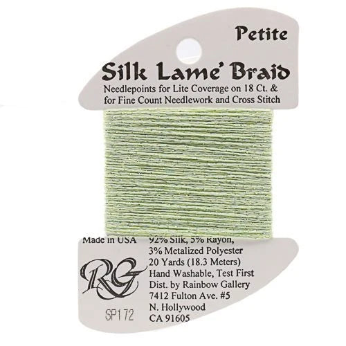 Silk Lame Petite SP172 LIME CREAM