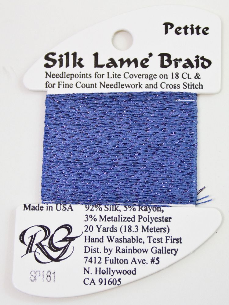 Silk Lame Braid Petite - SP181 Hydrangea