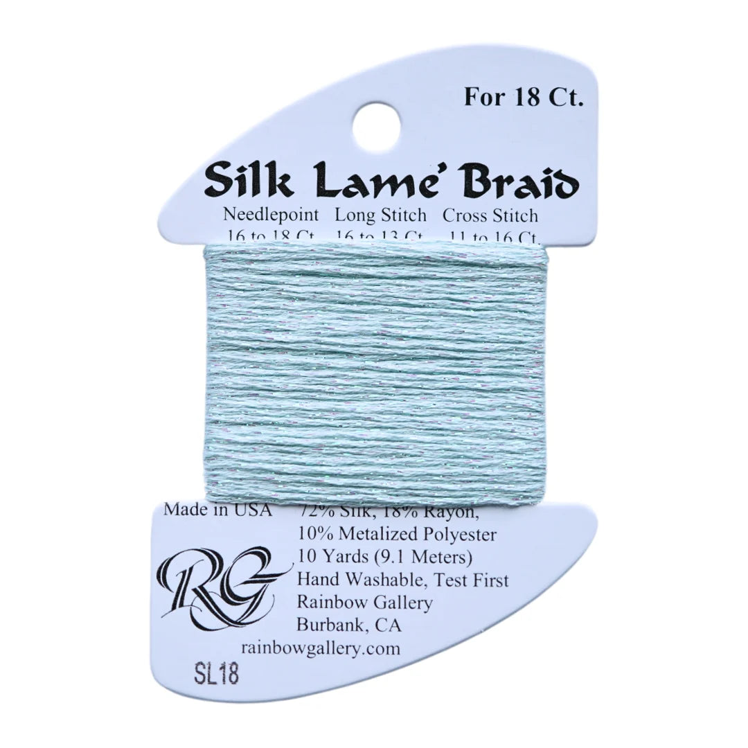 Silk Lame Braid 18 - SP18-SURF BLUE