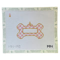 Pink Check Dog Tag Canvas