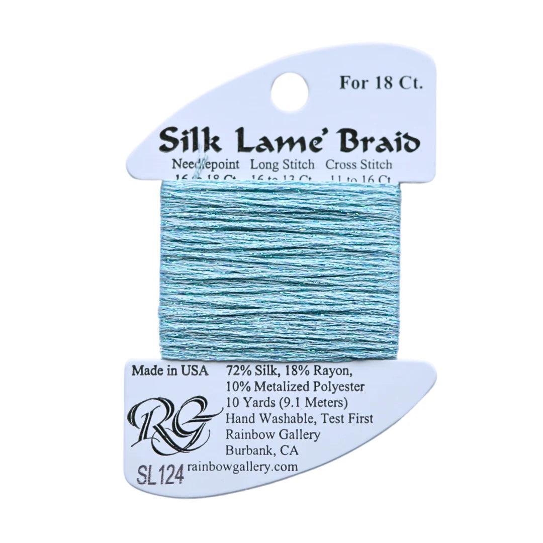 Silk Lame Braid 18 - SL124-BLUE GLOW