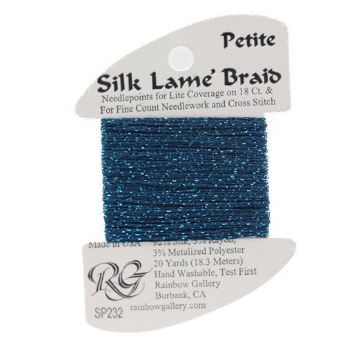 Silk Lame Braid Petite - SP232 Maui Blue